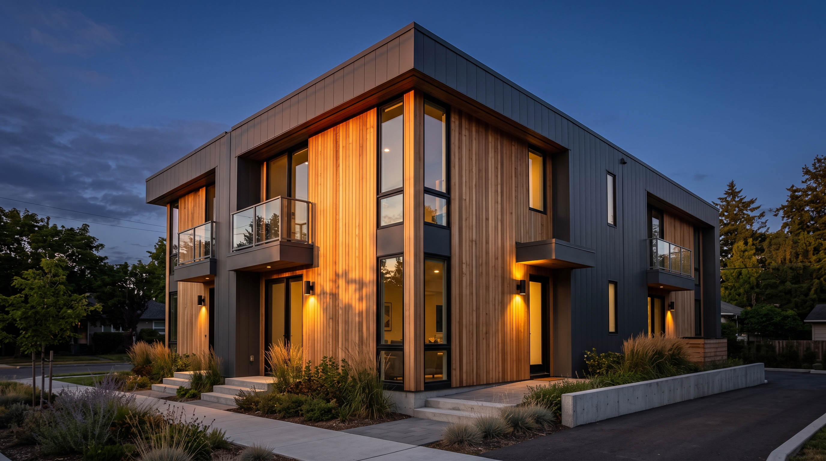 Commercial Property, Multi Family. for use as an image to promote multi-family real estate  maybe an duplex or small apartment complex