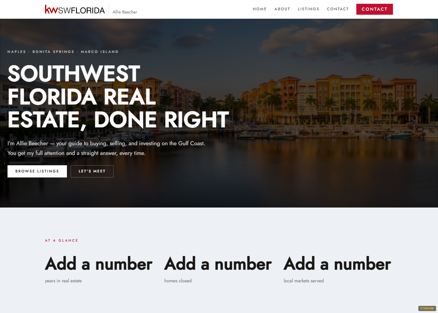 A published personal website